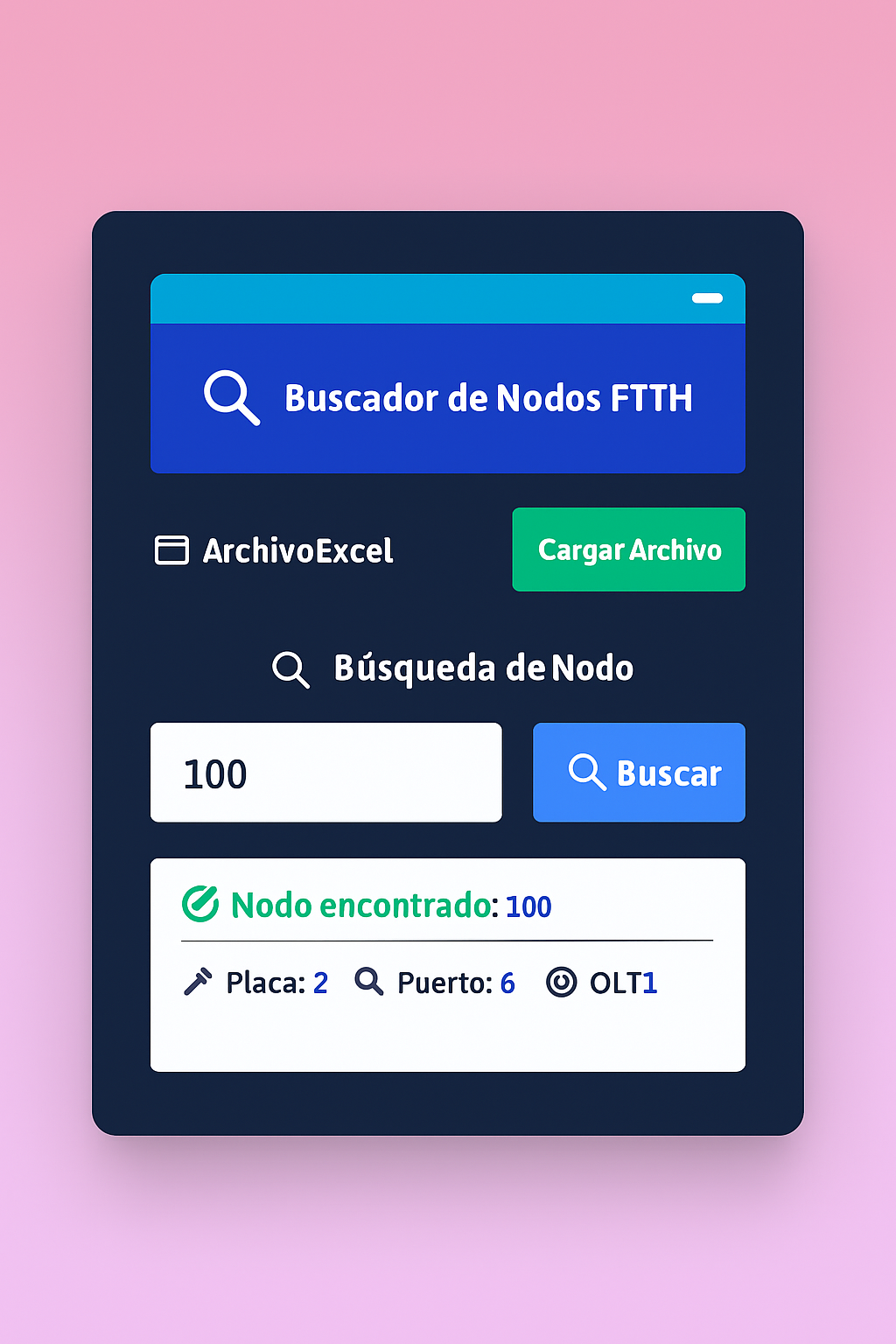 Buscador de Nodos FTTH