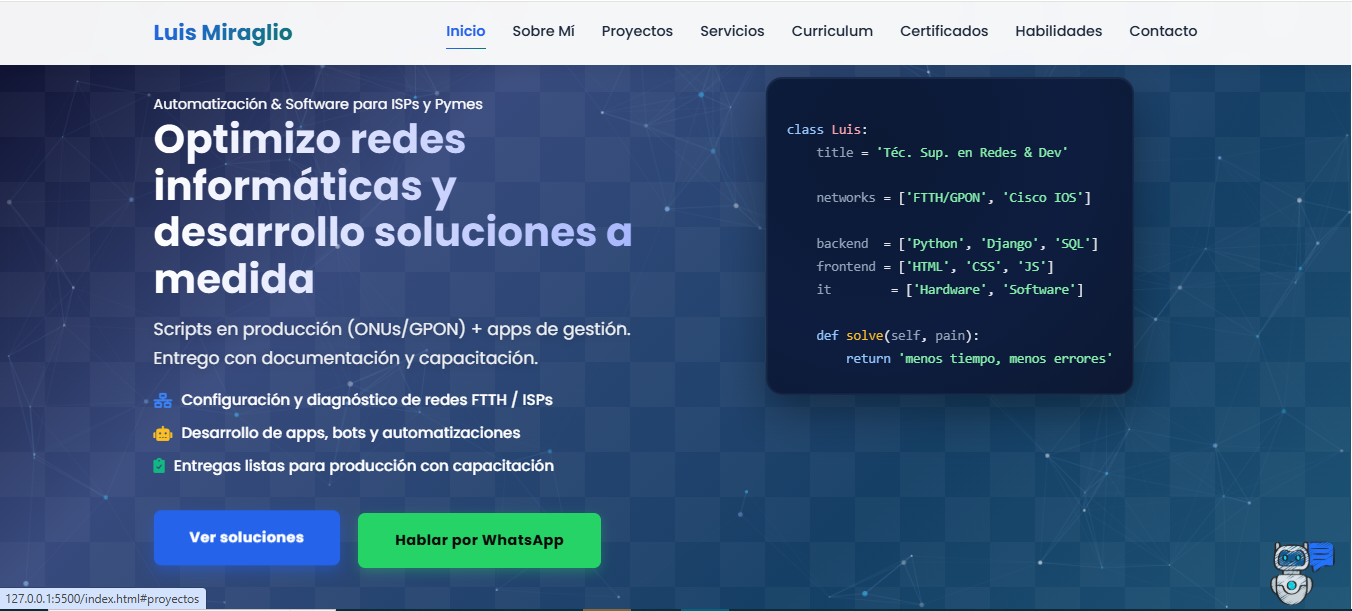 Portfolio Luis Miraglio